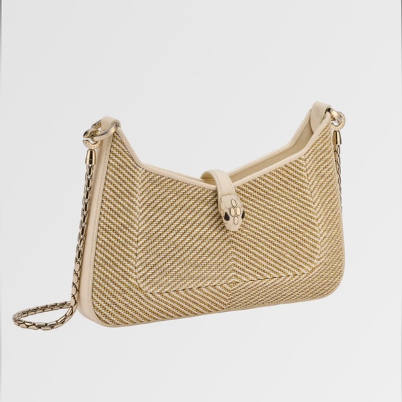 *NIB* Bulgari Serpenti Forever, Chevron & Leather - Picture 6 of 15